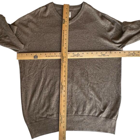 Mens Sweater Size Large Brown Fisherman Hiking Outdoor Classic Preppy Business - Picture 2 of 5